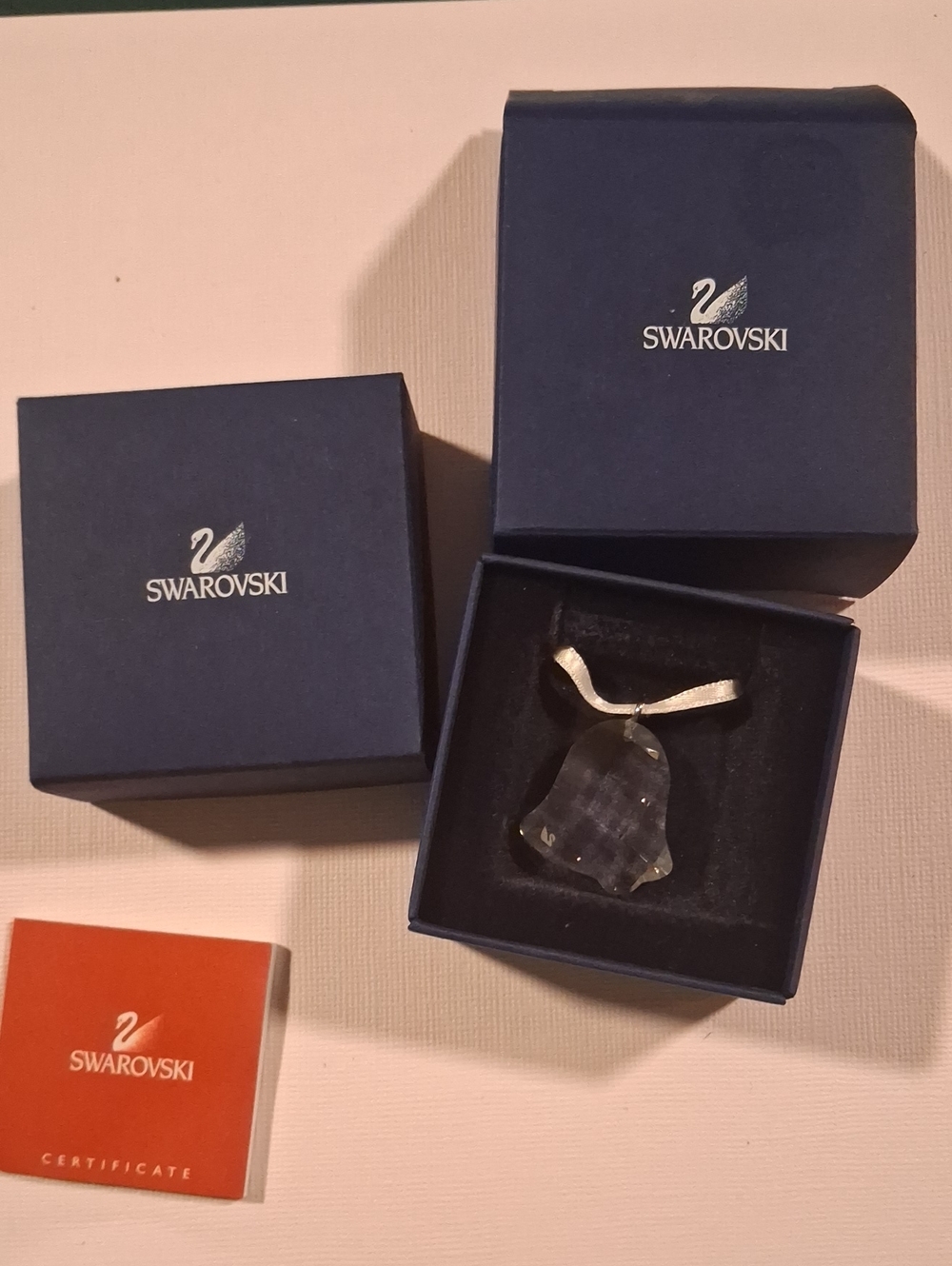 Swarovski Clear Crystal Bell Pendant